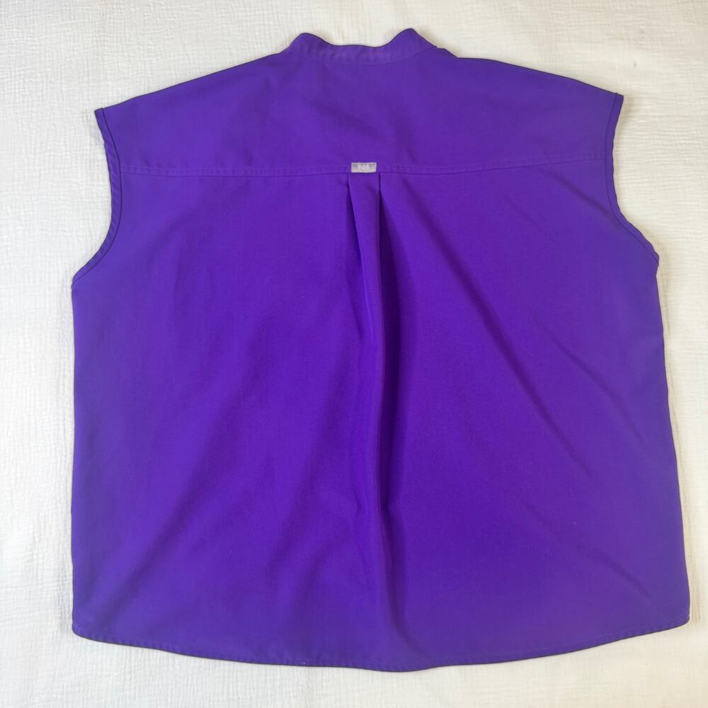 FIGS Rafaela Oversized Scrub Top Digital Grape Purple Women's XL Retired Rare LE - Picture 13 of 15
